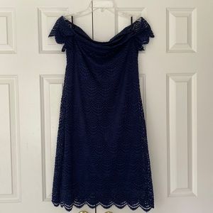 Lilly Pulitzer navy lace dress